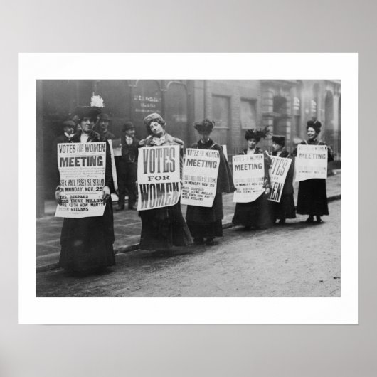 Suffragettes Vote for Women, Londen Poster (Voorkant)