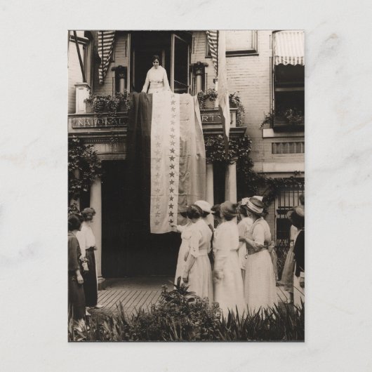 Suffragisten vieren ratificatie 19e wijziging briefkaart (Voorkant)