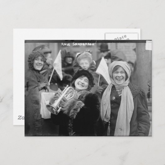Suffragists Roos Sanderman en Elizabeth Freeman Briefkaart (Voorkant / Achterkant)