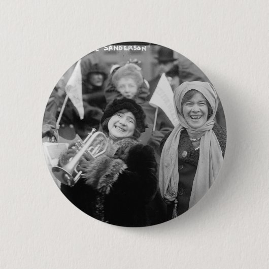 Suffragists Roos Sanderman en Elizabeth Freeman Ronde Button 5,7 Cm (Voorkant)