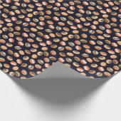 Sufganiyot Donuts:  Chanoeka-patroon Cadeaupapier (Hoek)