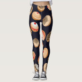 Sufganiyot Donuts:  Chanoeka-patroon Leggings (Voorkant)