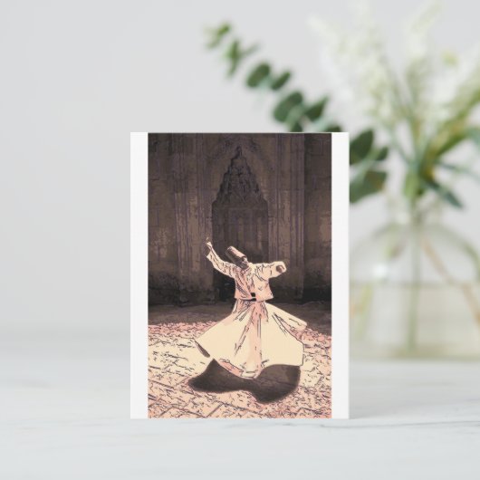sufi meester in trance briefkaart (Staand voorkant)