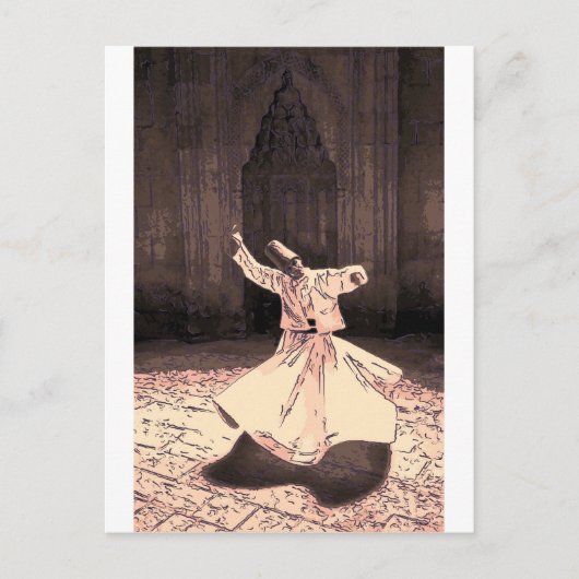 sufi meester in trance briefkaart (Voorkant)