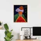 Sufi Mystic Portrait of Mevlana - Rumi Poster (Thuiskantoor)