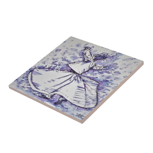 sufi wervelen - NOVEMBER 19,2017 Tegeltje (Zijkant)