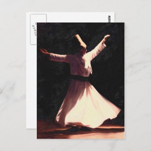 sufi's dansen briefkaart (Voorkant / Achterkant)