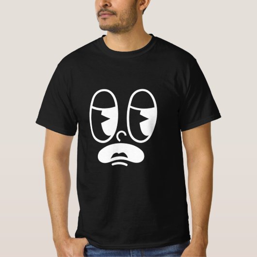 Sufkop Glitch Gezicht T-shirt (Voorkant)