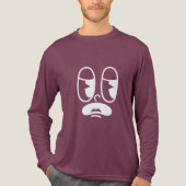 Sufkop Glitch Gezicht Tri-Blend Shirt (Voorkant volledig)