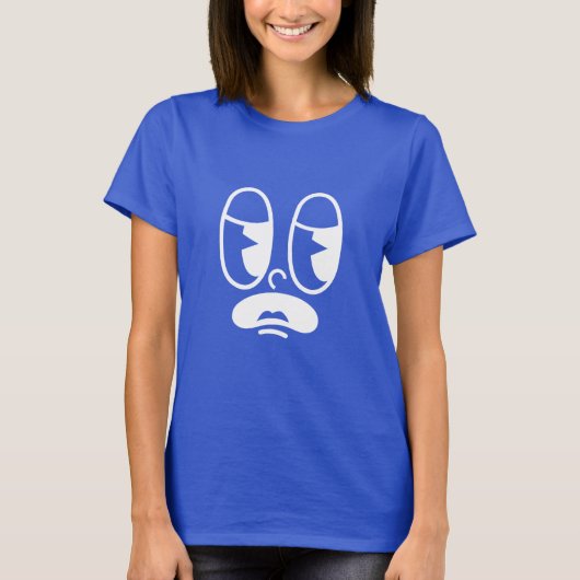 Sufterige Glitch Gezicht T-shirt (Voorkant)