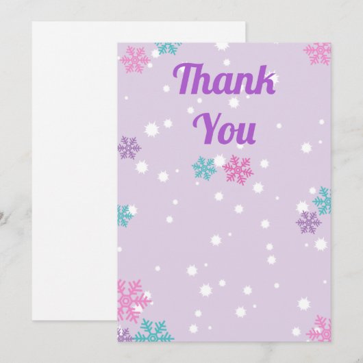 Suga Plum Dank je kaart (Voorkant / Achterkant)