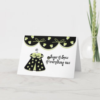 Sugar and Spice Baby Gefeliciteerd Kaart