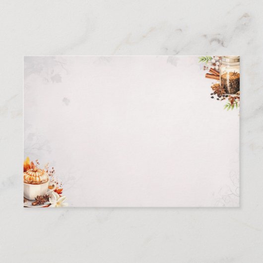 Sugar and Spice Basic Blank Recept Kaart (Voorkant)