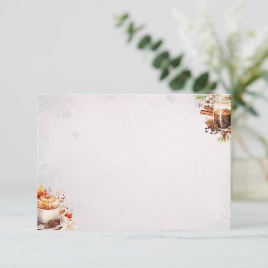 Sugar and Spice Basic Blank Recept Kaart (Staand voorkant)