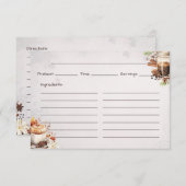 Sugar and Spice Basic Recept Kaart (Voorkant / Achterkant)