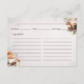 Sugar and Spice Basic Recept Kaart (Voorkant)