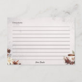 Sugar and Spice Basic Recept Kaart (Achterkant)