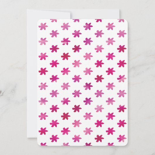 Sugar and Spice Waterverf Baby shower Kaart (Achterkant)