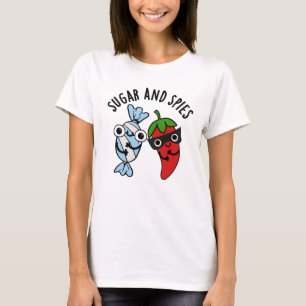 Sugar and Spies Grappig eten woordspeling T-shirt