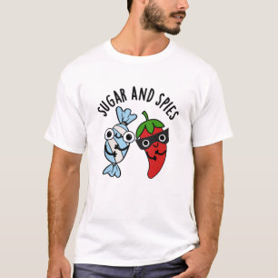 Sugar and Spies Grappig eten woordspeling T-shirt