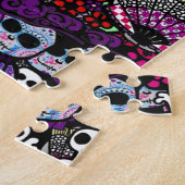 Sugar Art Skulls Day of the Dead Doodles Pattern Legpuzzel (Zijkant)