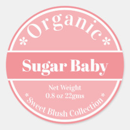 Sugar Baby Roze Zoete Doe-Het-Zelf Balm Label Coll