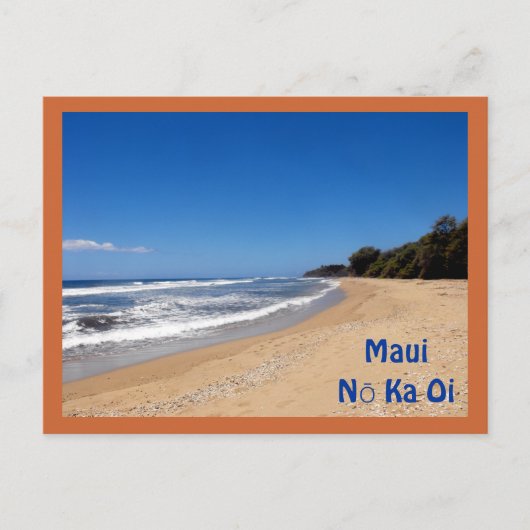 Sugar Beach, Kihei, Hawaii, Maui No Ka Oi Briefkaart (Voorkant)