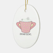 SUGAR BOWL KERAMISCH ORNAMENT (Links)