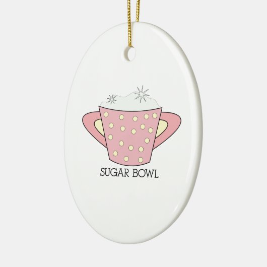 SUGAR BOWL KERAMISCH ORNAMENT (Links)
