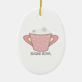 SUGAR BOWL KERAMISCH ORNAMENT (Voorkant)