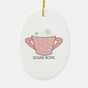 SUGAR BOWL KERAMISCH ORNAMENT
