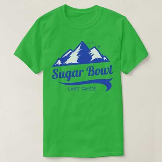 Sugar Bowl Ski Lake Tahoe Californië T-shirt (Design voorkant)