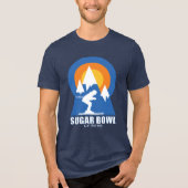 Sugar Bowl Ski Sunset Retro T-shirt (Voorkant)