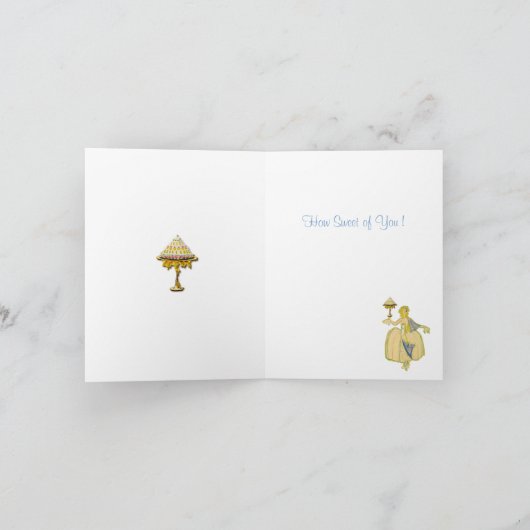 Sugar Cake Thank You Cards Bedankkaart (Binnen)