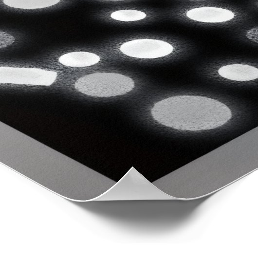 Sugar Coated Rain B&W Poster (Hoek)