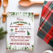 Sugar Cookie Christmas Recept Keuken Handdoek