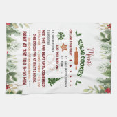 Sugar Cookie Christmas Recept Keuken Handdoek (Horizontaal)