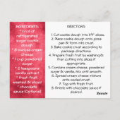 Sugar Cookie Fruit Pizza Recipe Briefkaart (Achterkant)