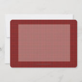 Sugar Cookie Kerstmis Rood Aangepaste Kaart (Achterkant)