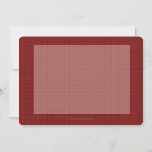 Sugar Cookie Kerstmis Rood Aangepaste Kaart (Achterkant)