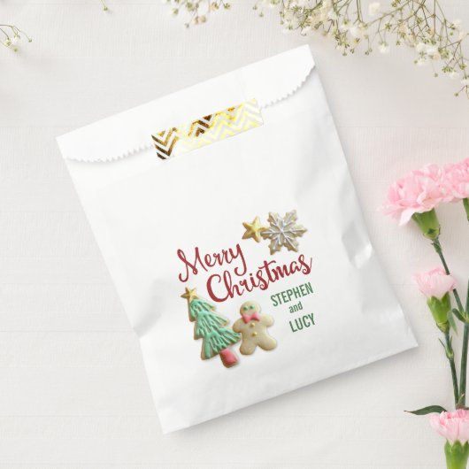 Sugar Cookie kersttasjes met aangepaste tassen Bedankzakje (Gezegeld)