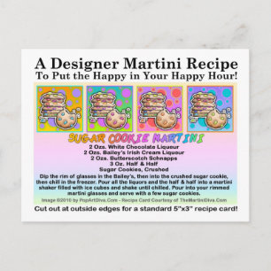 Sugar Cookie Martini Recept Kaart Briefkaart