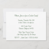 Sugar Cookie Swap Invitation Kaart (Achterkant)