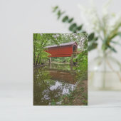 Sugar Creek Covered Bridge, Glenarm, Illinois Briefkaart (Staand voorkant)
