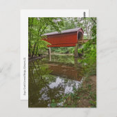 Sugar Creek Covered Bridge, Glenarm, Illinois Briefkaart (Voorkant / Achterkant)