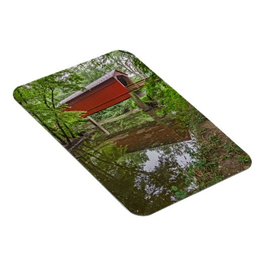 Sugar Creek Covered Bridge, Glenarm, Illinois Magneet (Rechterzijde)