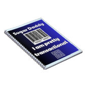 Sugar Daddy, ik ben transactioneel Notitieboek (Rechterzijde)