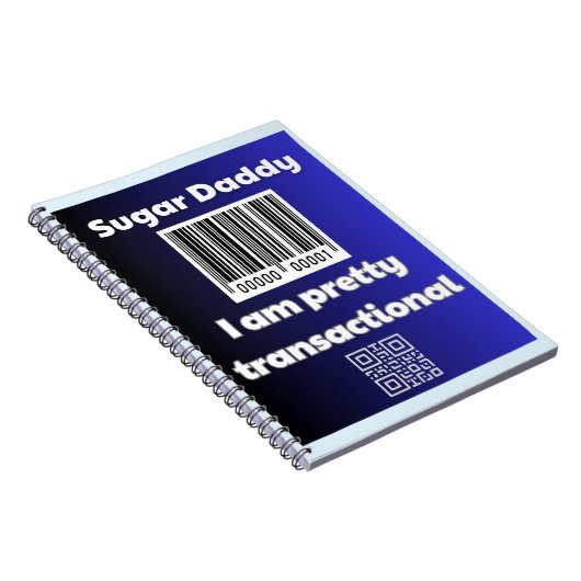 Sugar Daddy, ik ben transactioneel Notitieboek (Rechterzijde)