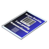 Sugar Daddy, ik ben transactioneel Notitieboek (Linkerzijde)