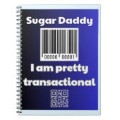 Sugar Daddy, ik ben  transactioneel Notitieboek (Voorkant)